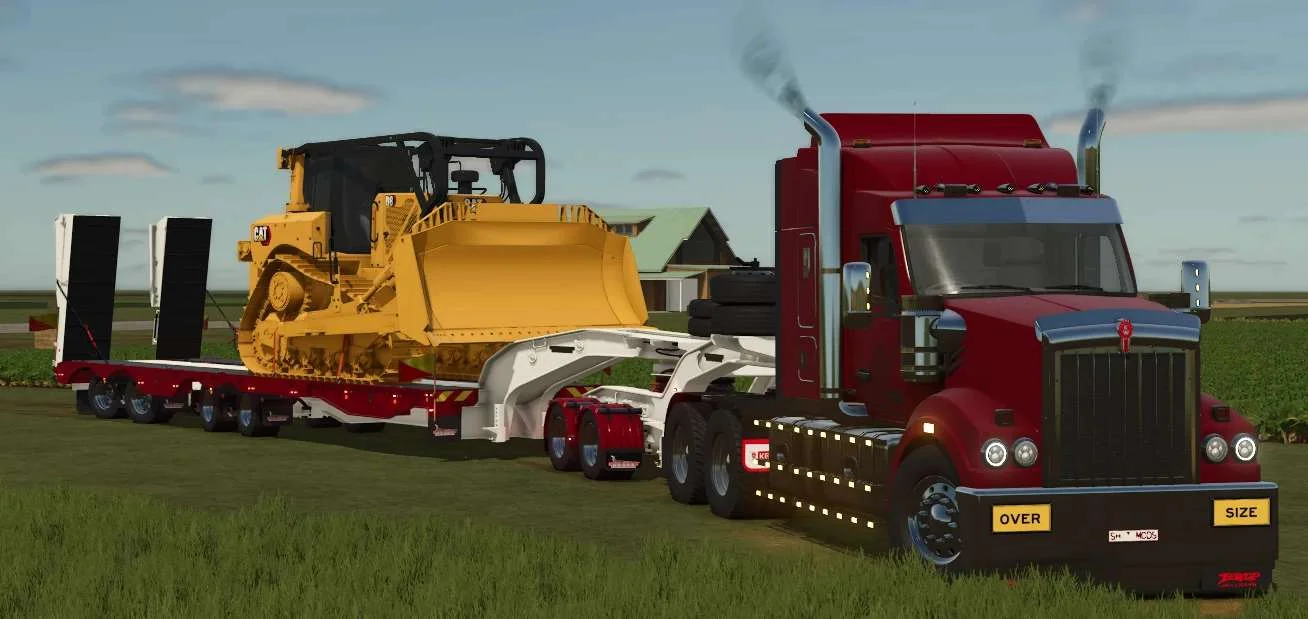 FS25 Drake Active Steer Quad v1.0 Trailers Mod FS25 Mod Free Download