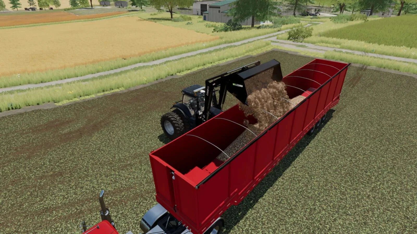 FS25 Dropdeck Trailer – Autoload Bales v1.0.0.1 Trailers Mod FS25 Mod Free Download
