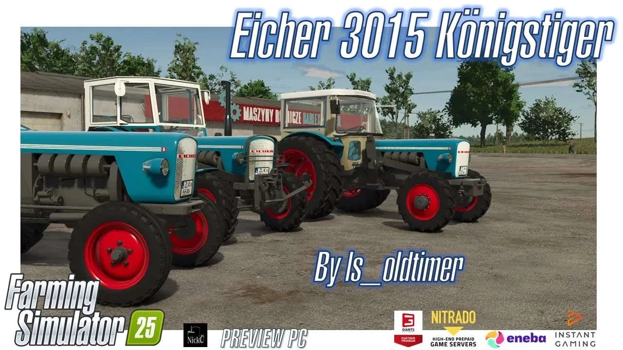 FS25 Eicher 3015 Königstiger II v1.0 Trailers Mod FS25 Mod Free Download