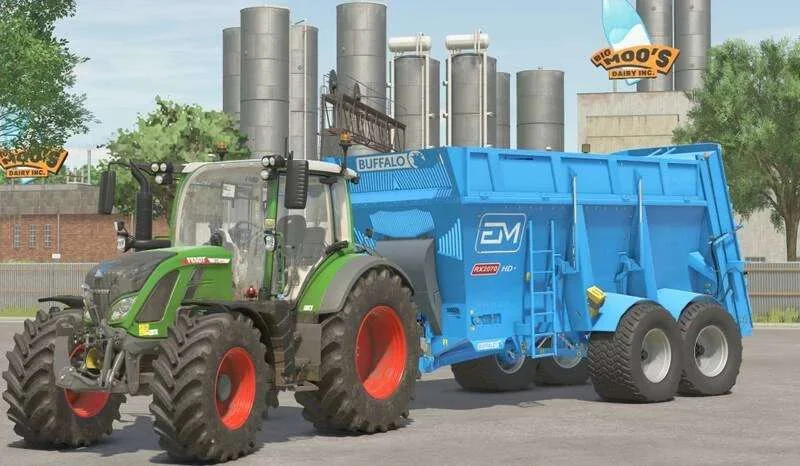FS25 EUROMILK Buffalo RX2070 v1.1 Trailers Mod FS25 Mod Free Download