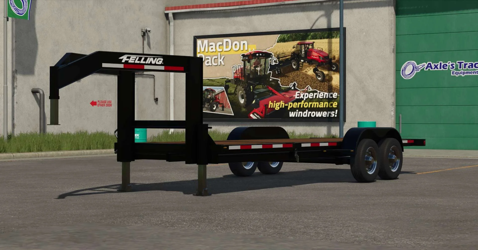 FS25 Felling Tilt Deck Trailer v1.0 Trailers Mod FS25 Mod Free Download