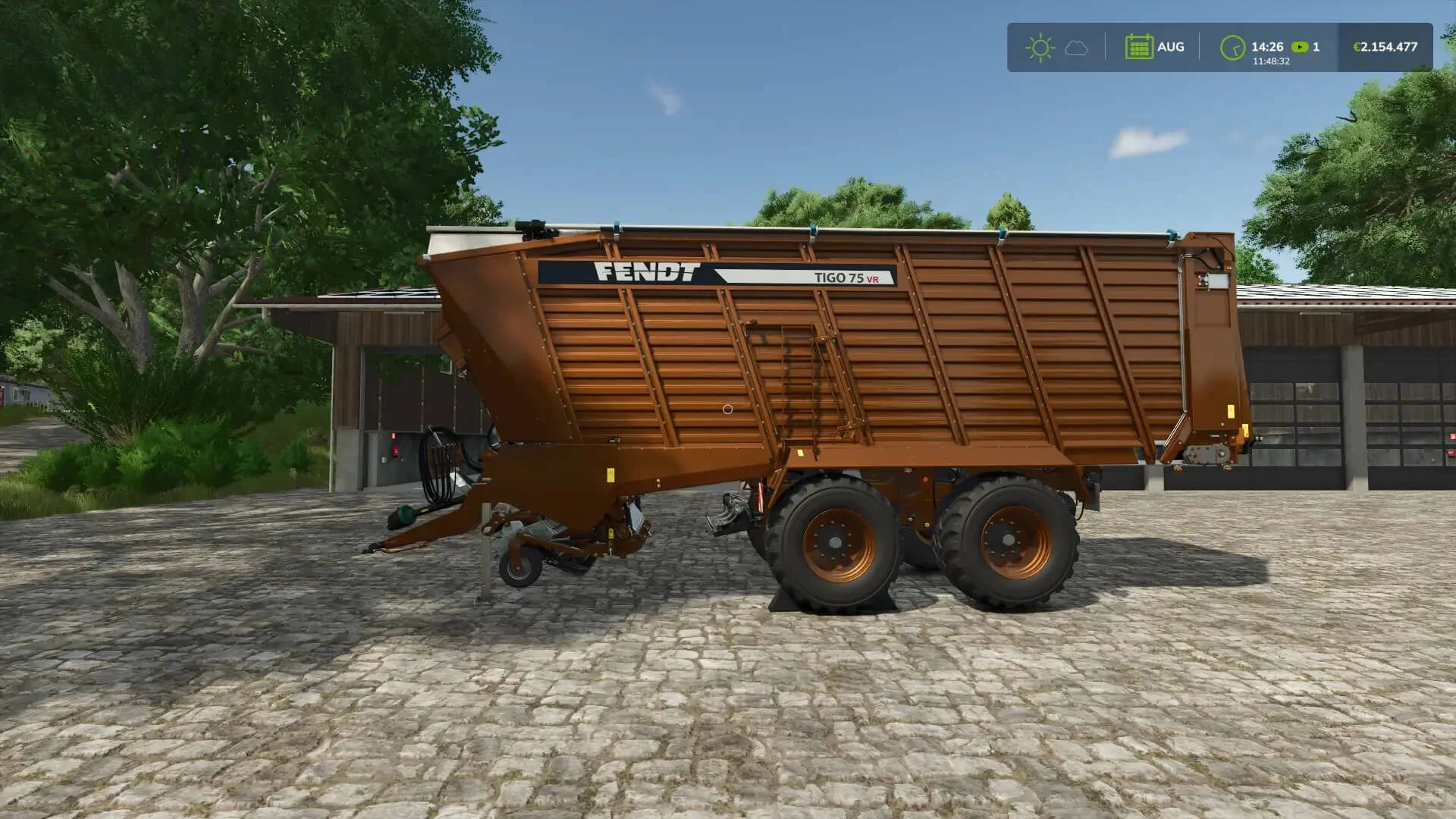 FS25 Fendt Tigo75VR Trailer V1.0 Trailers Mod FS25 Mod Free Download