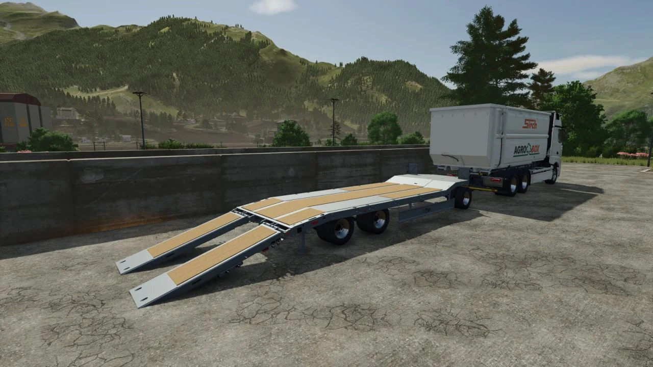 FS25 Fliegl DTS-5 LowLoader V1.0 Trailers Mod FS25 Mod Free Download