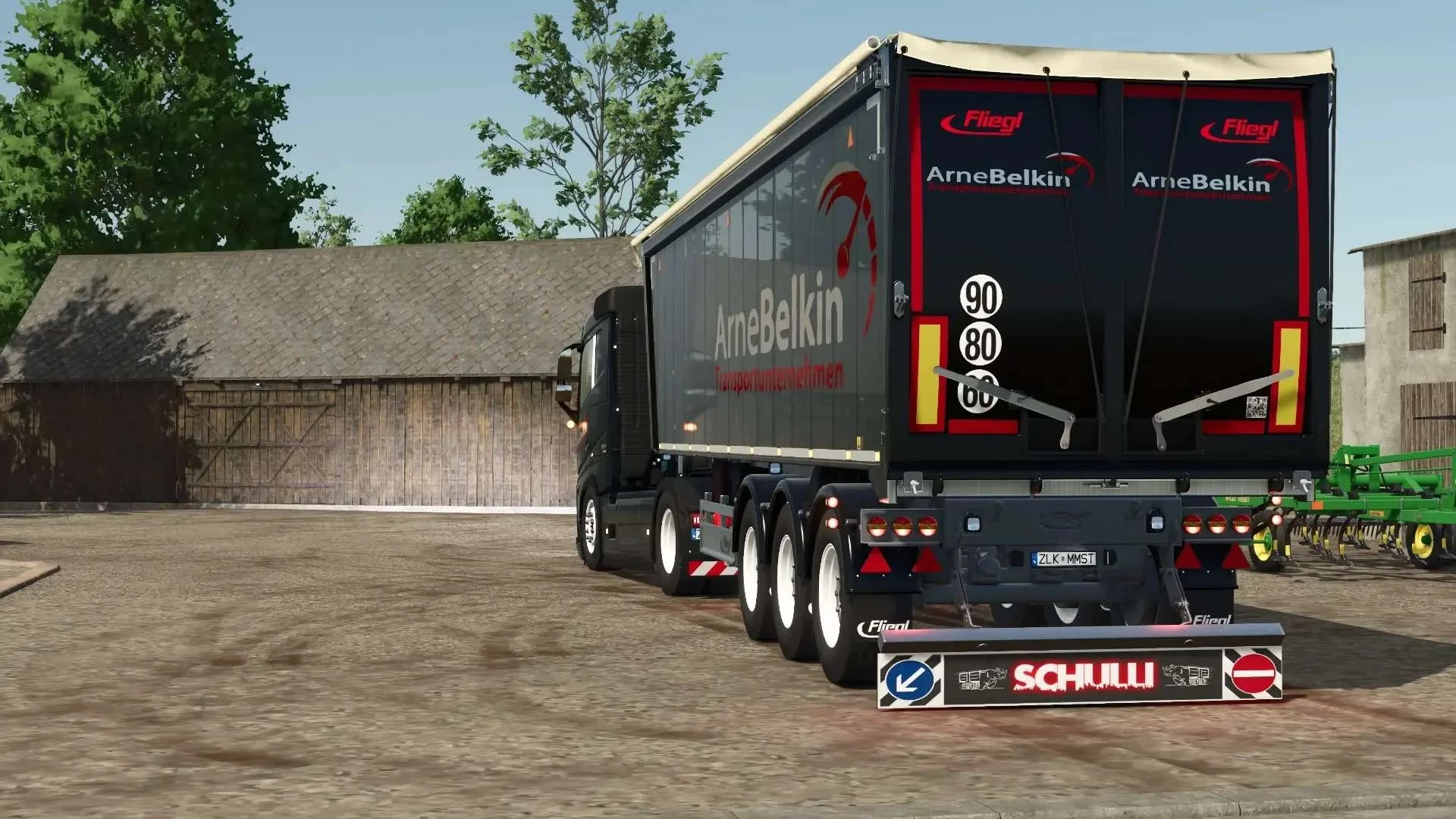 FS25 Fliegl Kipper dHKA390 v1.0 Trailers Mod FS25 Mod Free Download