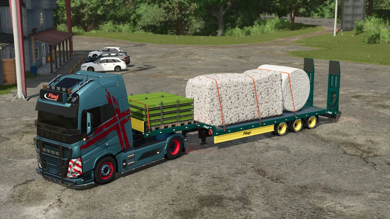 FS25 Fliegl SDS Lowloader Pack V1.0.0.1 Trailers Mod FS25 Mod Free Download