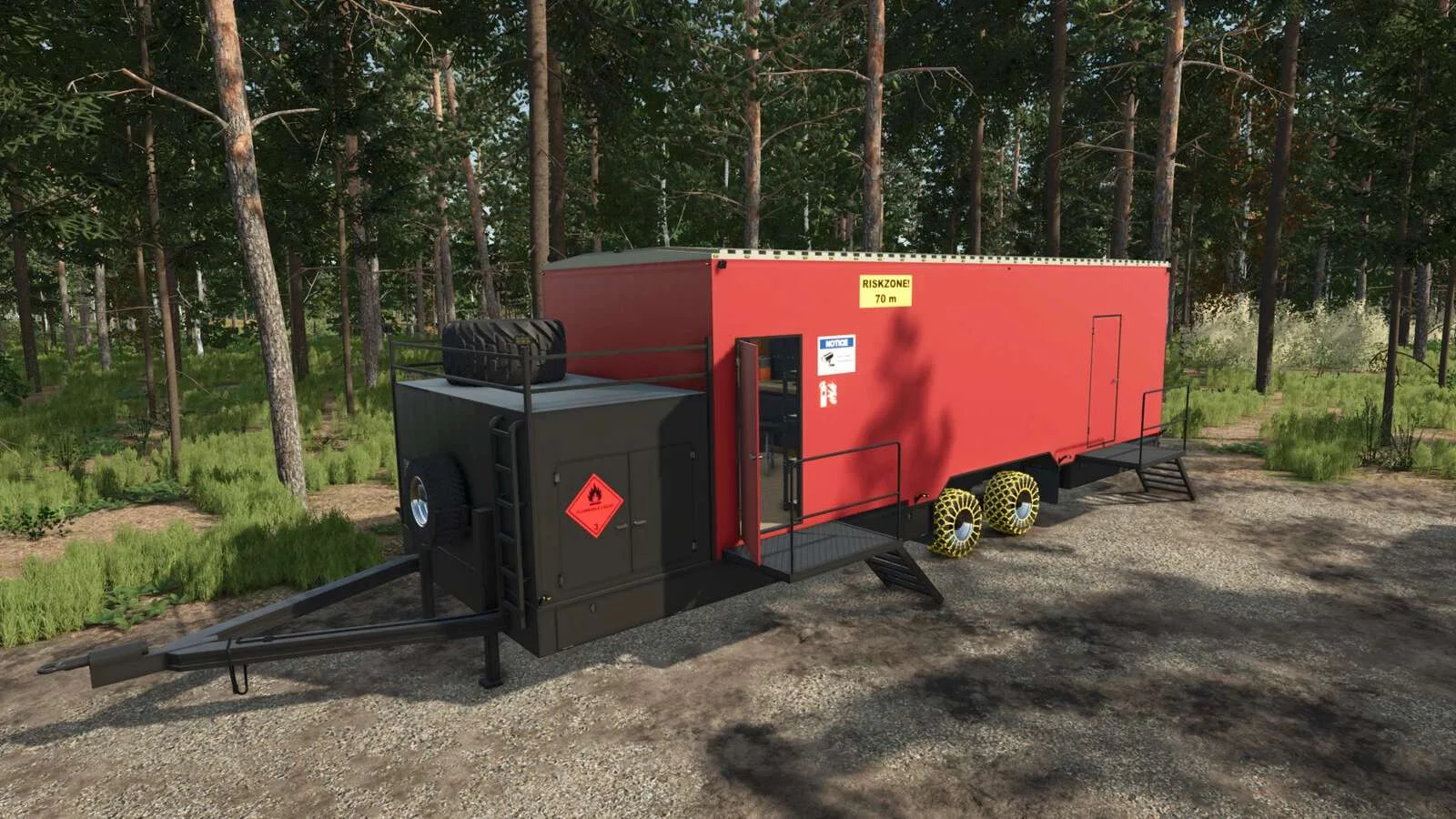 FS25 Forestry Service Trailer v1.0.0.1 Trailers Mod FS25 Mod Free Download