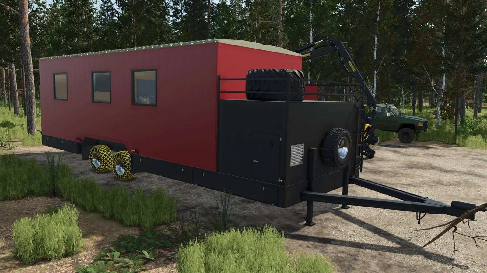FS25 Forestry Service Trailer v1.0 Trailers Mod FS25 Mod Free Download