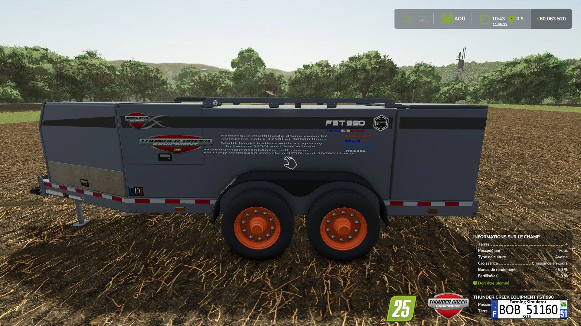 FS25 Fst990 Multi liquid v1.0 Trailers Mod FS25 Mod Free Download