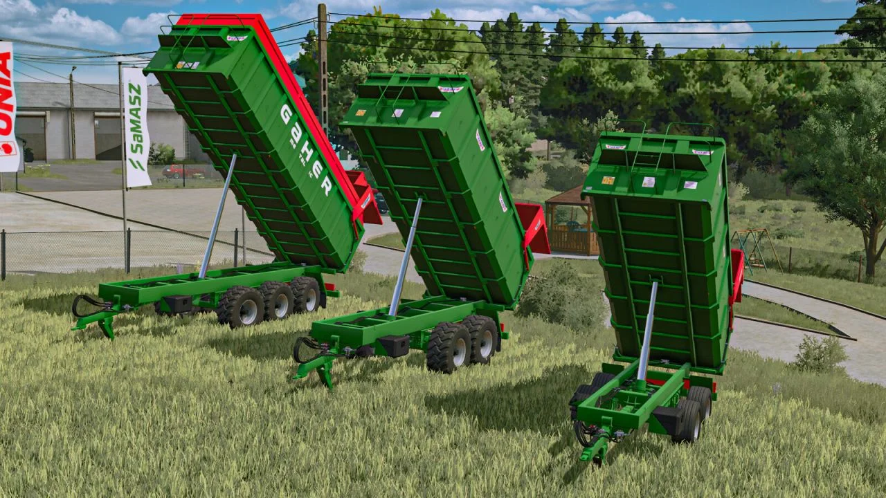 FS25 Gaher Metalic Tipping Trailer Pack V1.0 Trailers Mod FS25 Mod Free Download