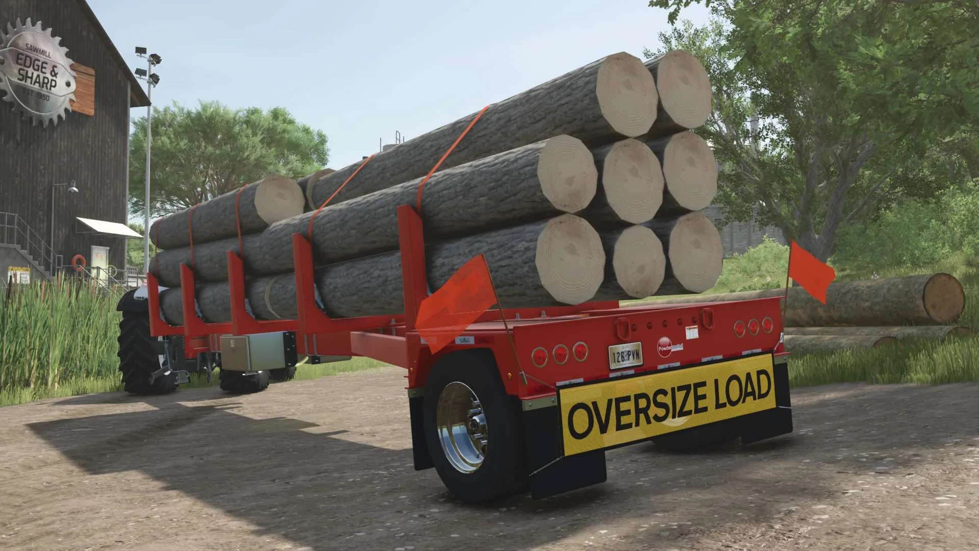 FS25 GLOBE Pole Trailer v1.0 Trailers Mod FS25 Mod Free Download