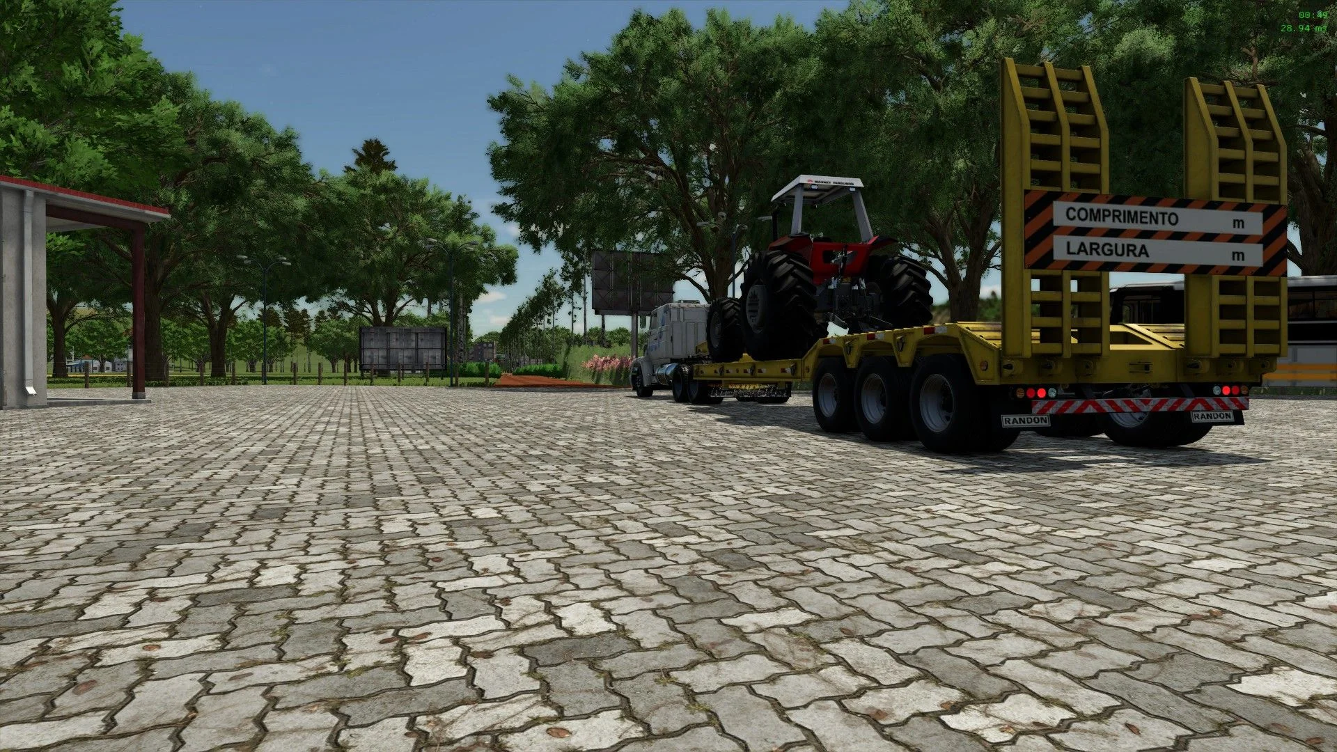 FS25 GNU Carreta Prancha V1.0 Trailers Mod FS25 Mod Free Download