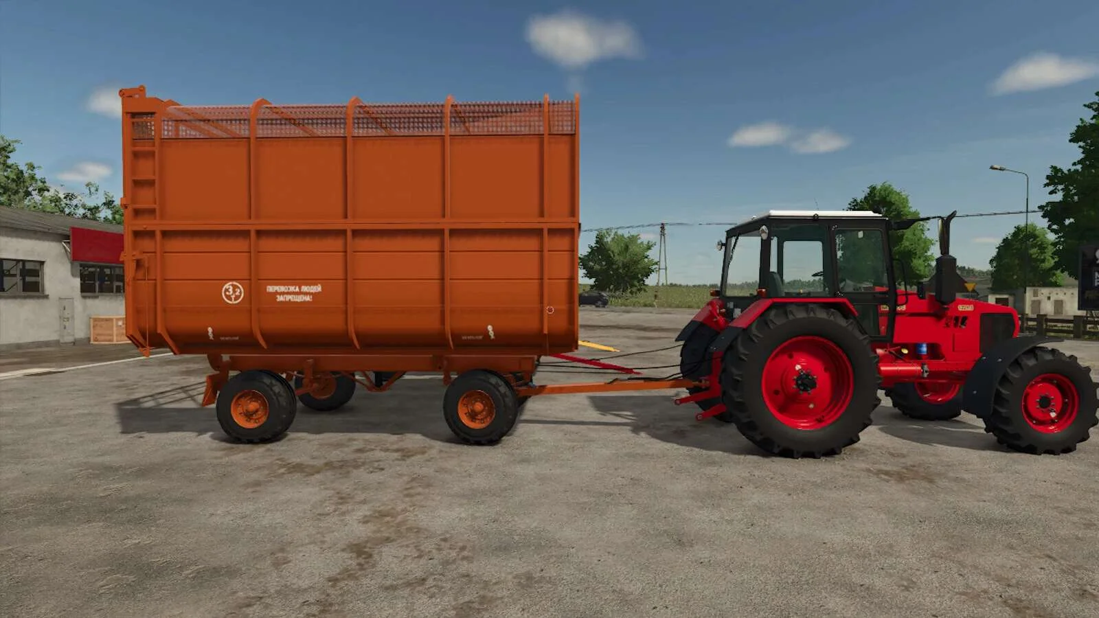 FS25 Gomselmash 2PTS 4 5K v1.0 Trailers Mod FS25 Mod Free Download
