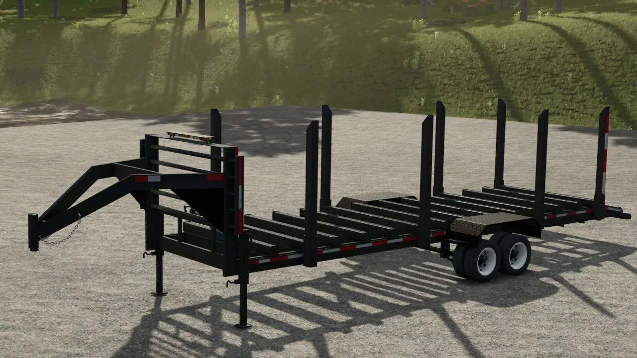 FS25 Gooseneck Forestry V1.0 Trailers Mod FS25 Mod Free Download