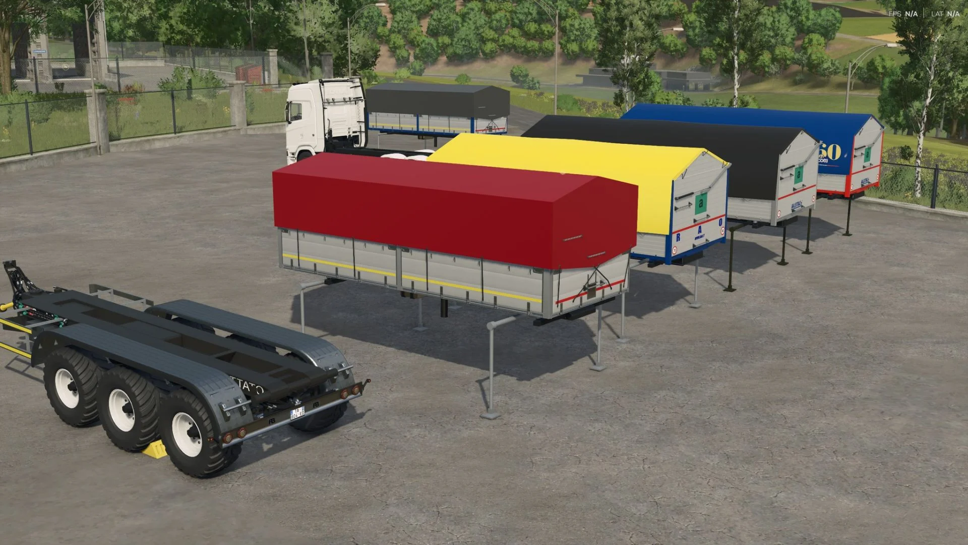 FS25 Grain crates V1.0 Trailers Mod FS25 Mod Free Download