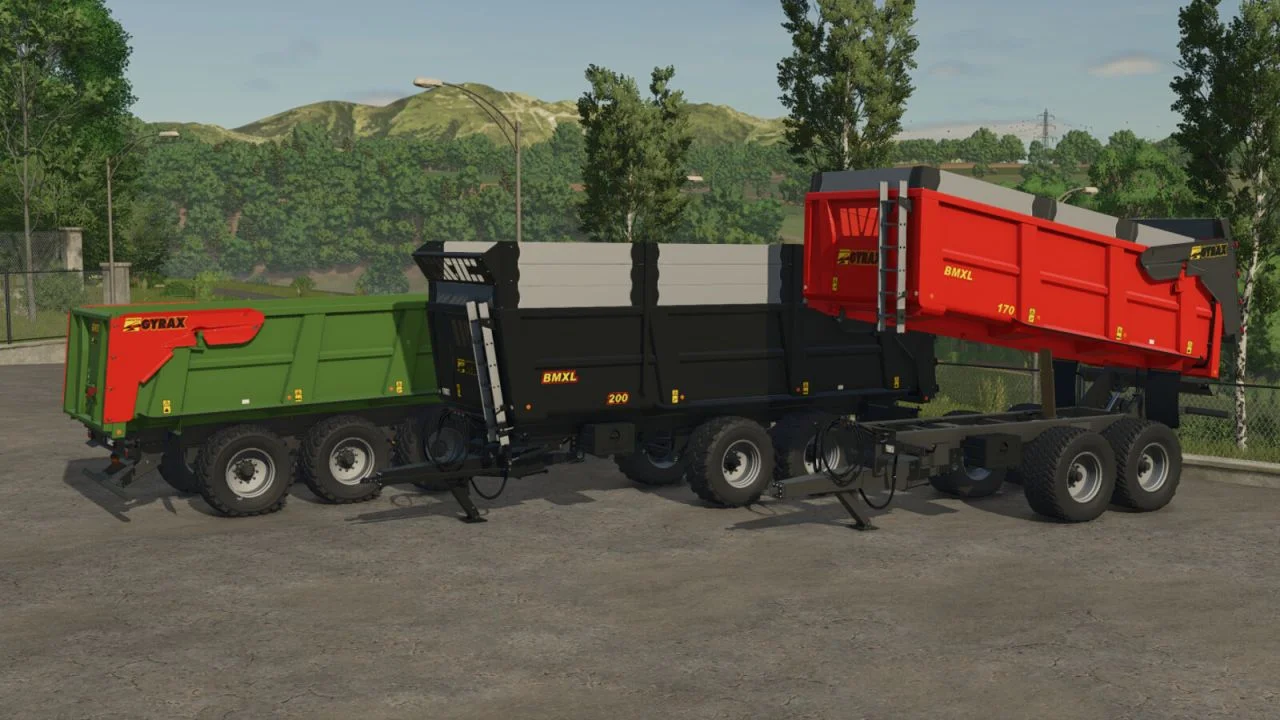 FS25 Gyrax BMXL PACK V1.0.0.1 Trailers Mod FS25 Mod Free Download