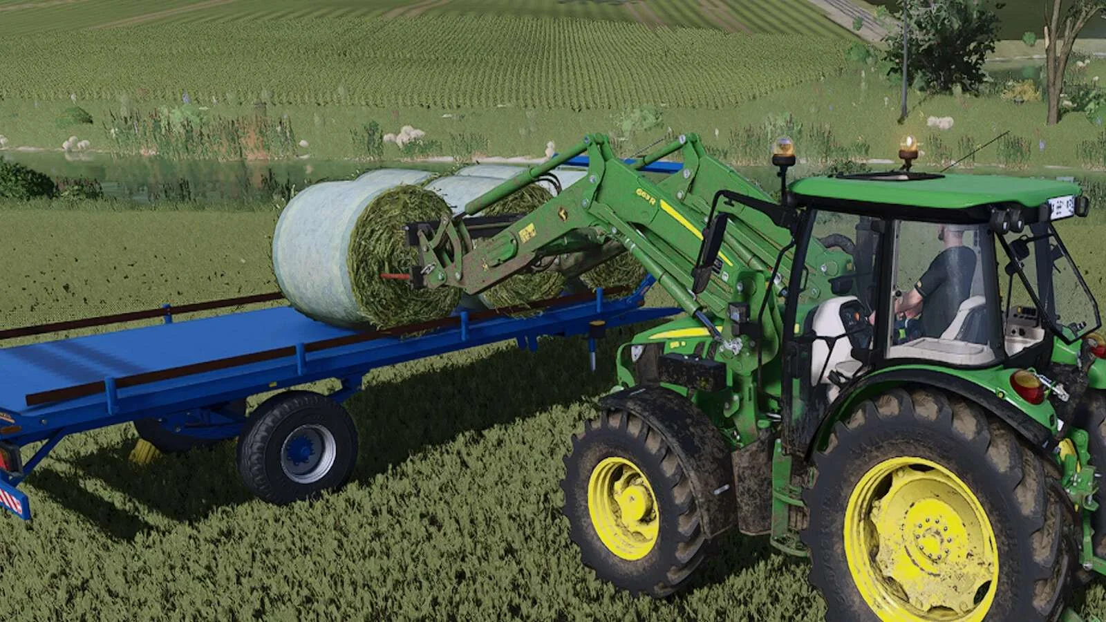 FS25 Göweil Bale Trailer v1.0 Trailers Mod FS25 Mod Free Download
