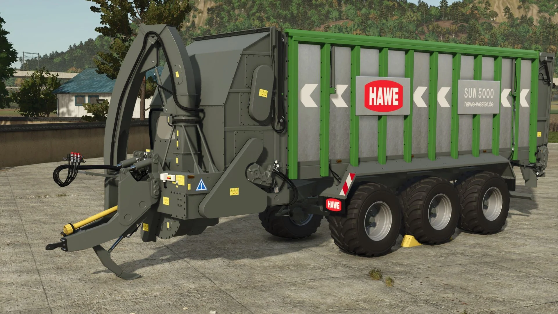 FS25 HAWE SUW-5000 Beet Chopper v1.0 Trailers Mod FS25 Mod Free Download