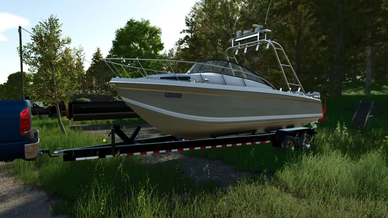 FS25 HD Boat Trailer V1.0 Trailers Mod FS25 Mod Free Download