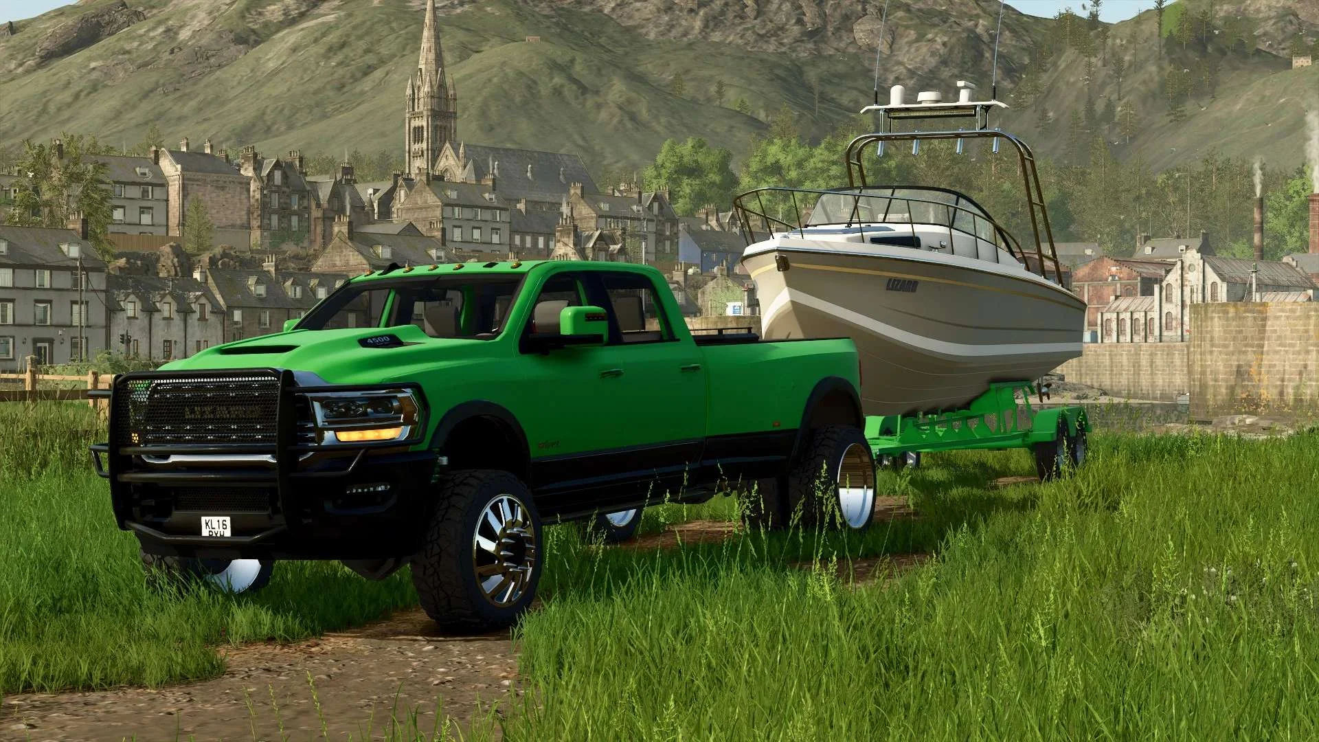 FS25 Highlands Boat Trailer v1.0 Trailers Mod FS25 Mod Free Download
