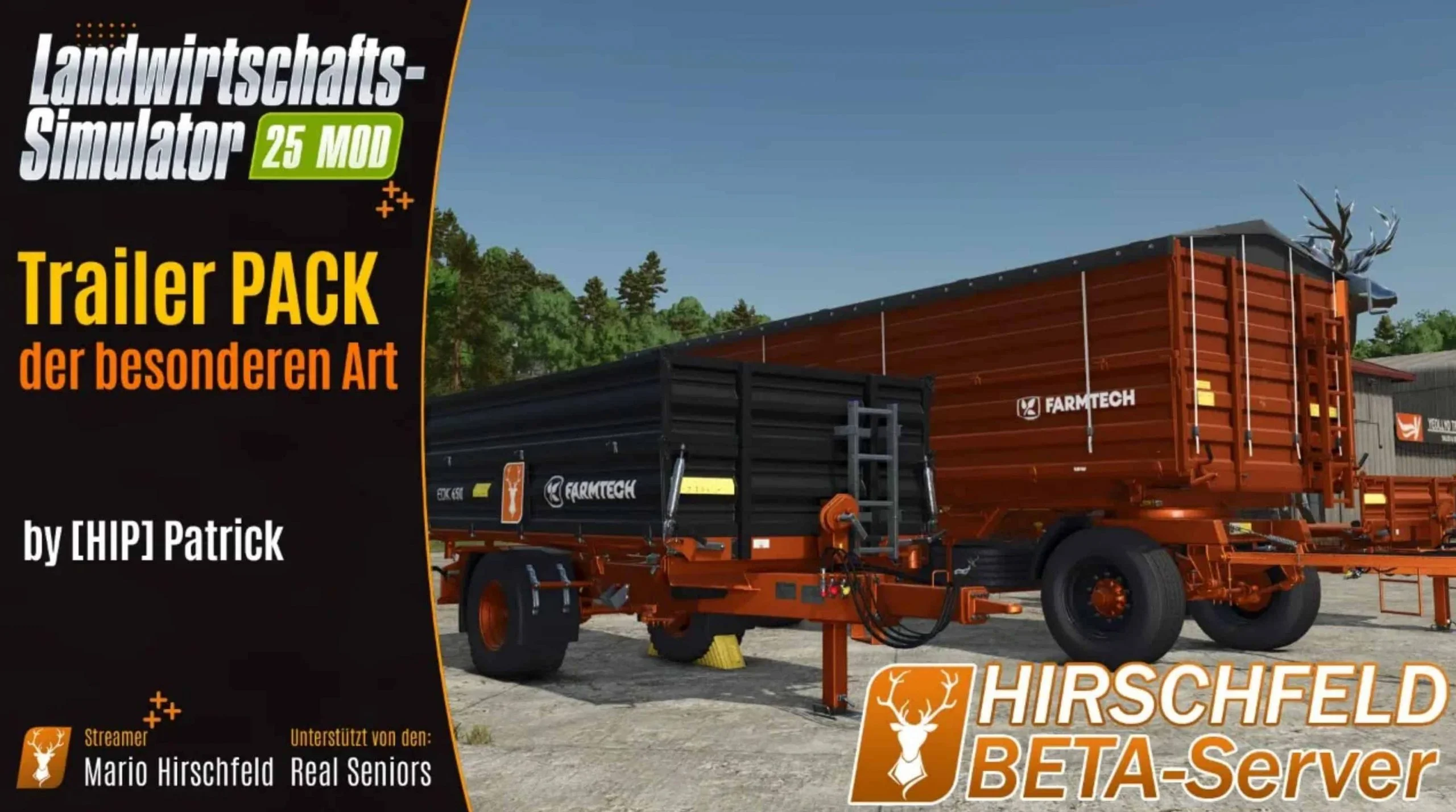 FS25 Hirschfeld Farmtech Trailer V1.0.0.1 Trailers Mod FS25 Mod Free Download