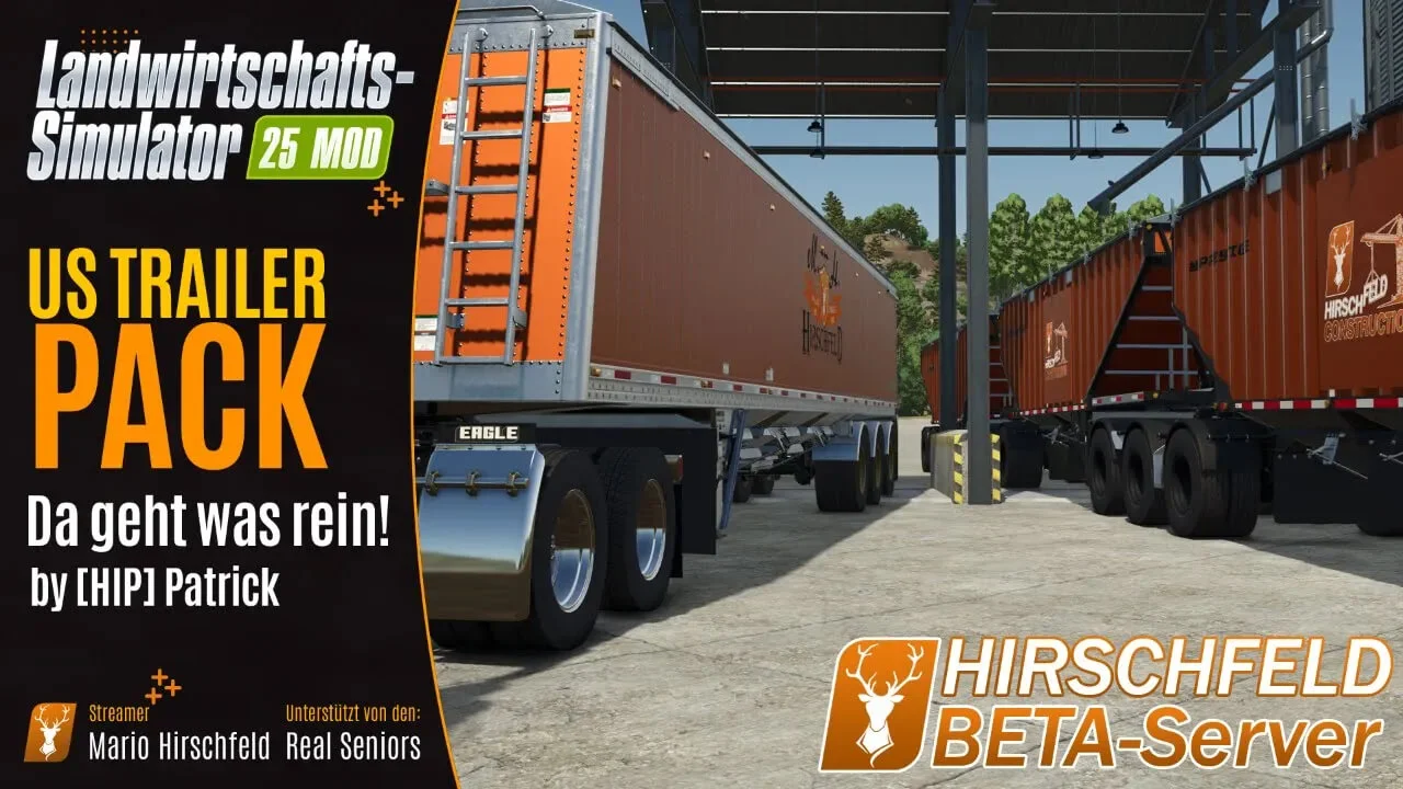 FS25 Hirschfeld Prestige Super B (Loadking) V1.0 Trailers Mod FS25 Mod Free Download