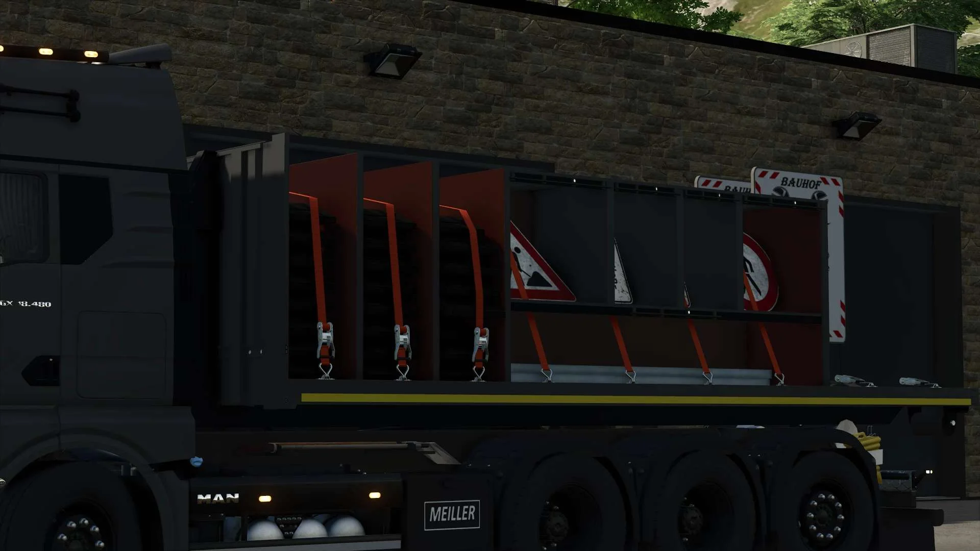 FS25 HKL container for the sign pack v1.0 Trailers Mod FS25 Mod Free Download