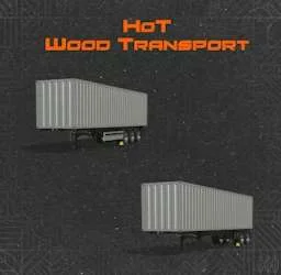 FS25 HoT Wood Transport v1.0 Trailers Mod FS25 Mod Free Download