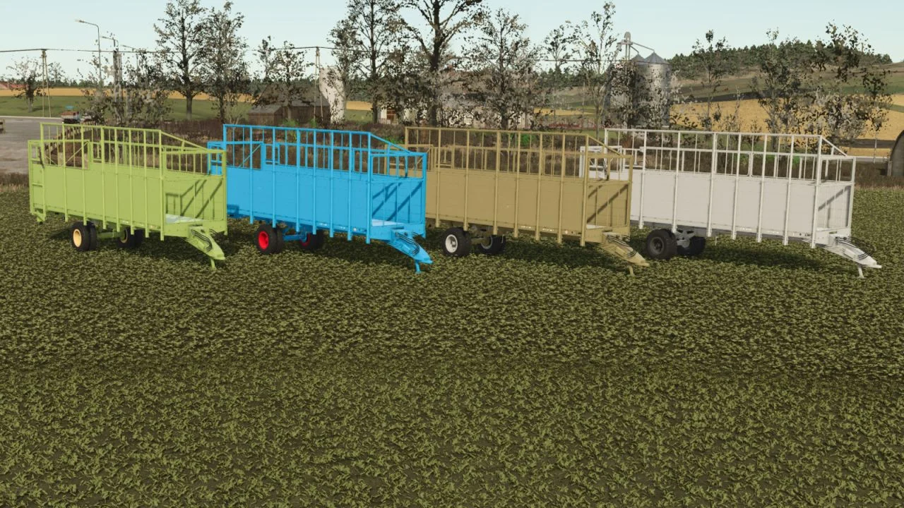 FS25 HTS 50.04-2 Large Volume Trailer And HTS 50.04 High-Pressure Baletrailer V1.0 Trailers Mod FS25 Mod Free Download
