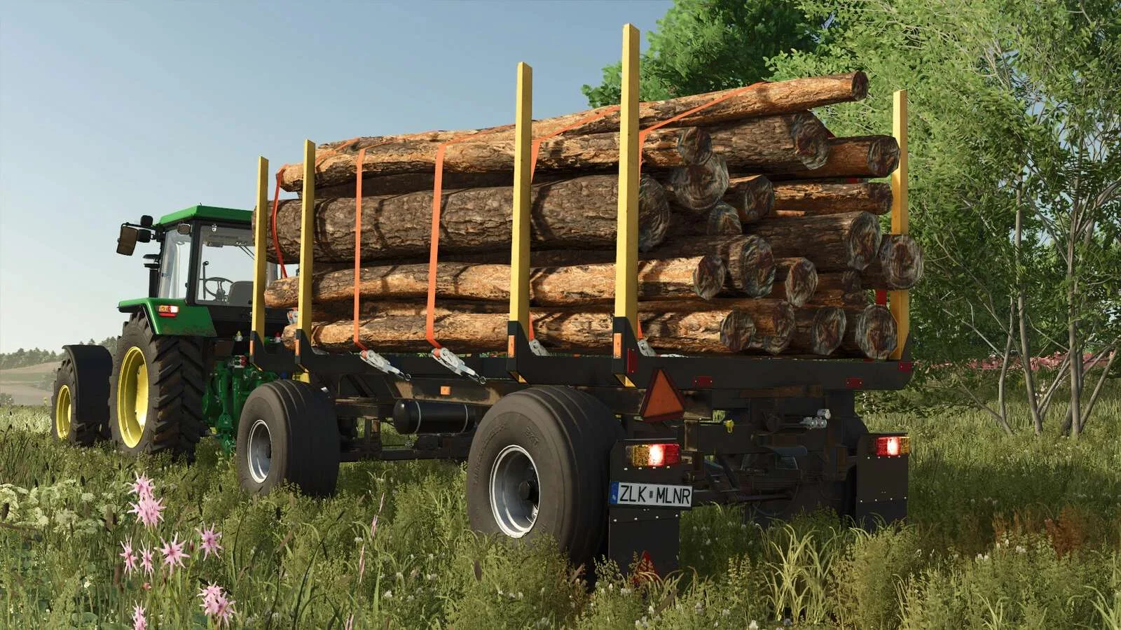FS25 HW80 Wood Trailer v1.0.0.1 Trailers Mod FS25 Mod Free Download