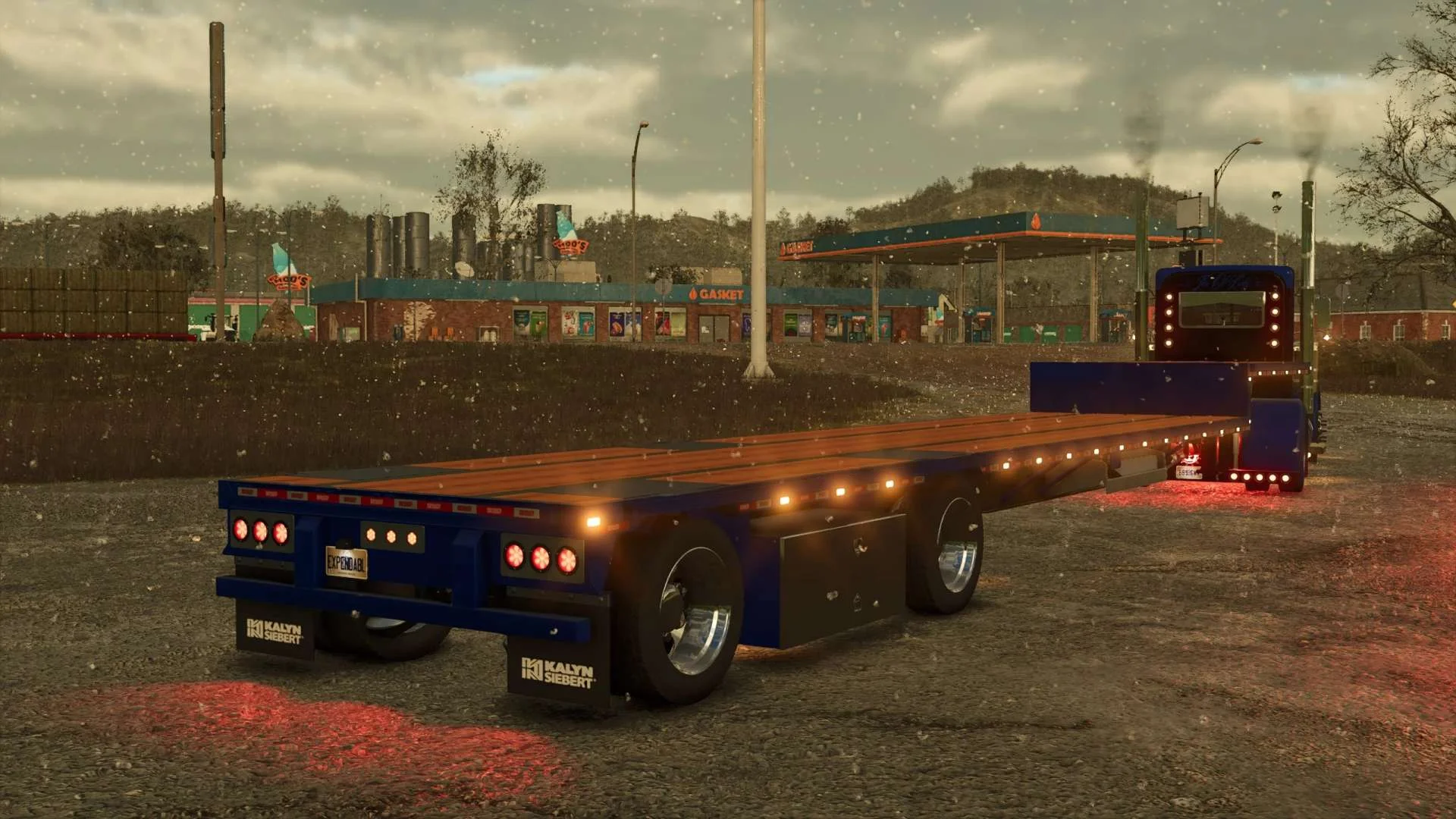 FS25 Kalyn Siebert Dropdeck Trailer v1.0 Trailers Mod FS25 Mod Free Download