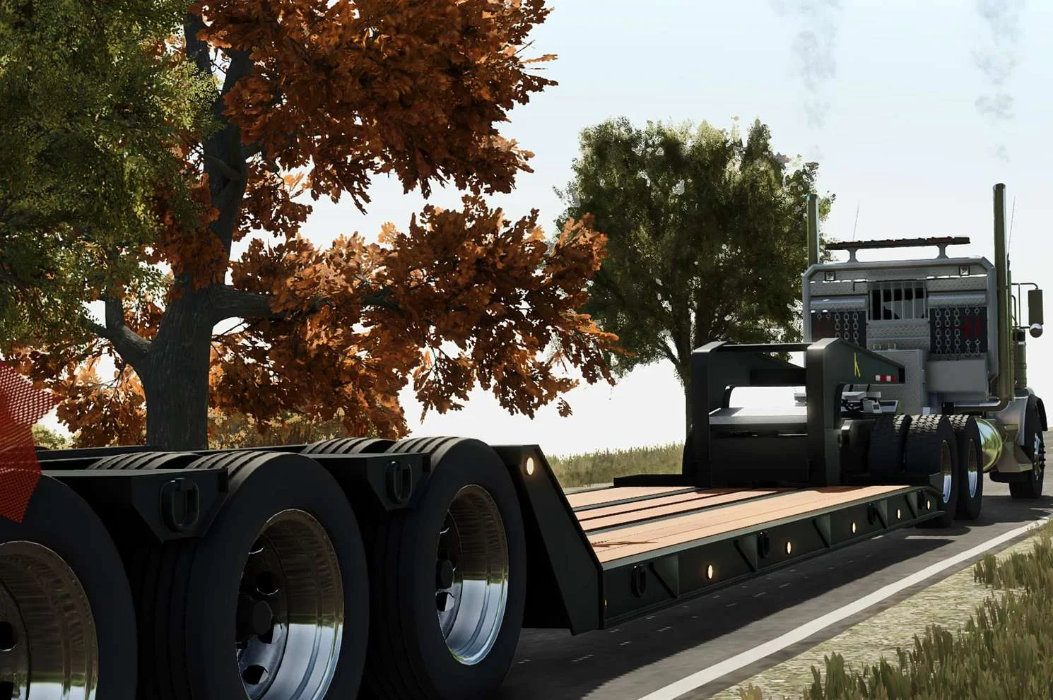 FS25 Kaufman Lowboy v1.1 Trailers Mod FS25 Mod Free Download