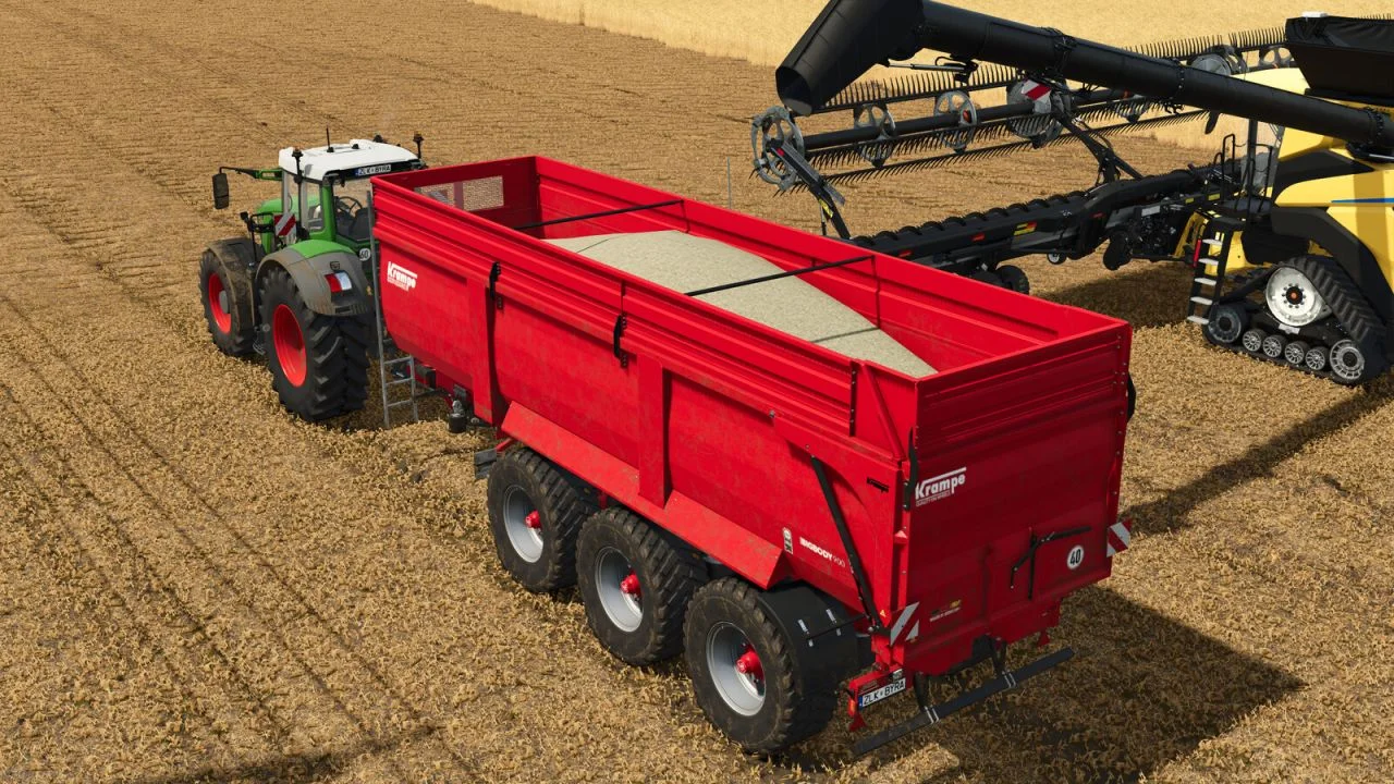 FS25 Krampe Big Body 8/900 V1.0 Trailers Mod FS25 Mod Free Download