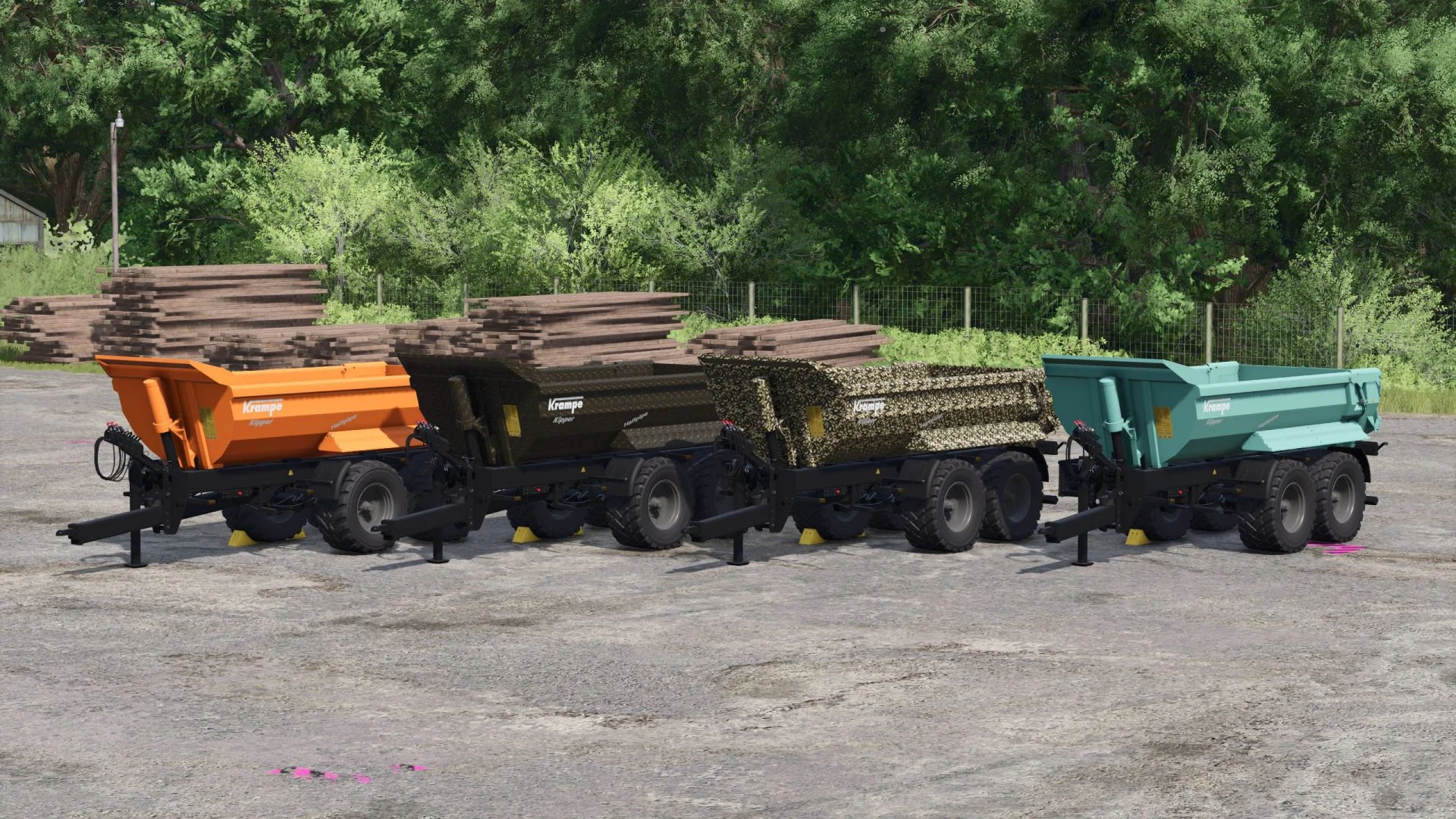 FS25 Krampe HP20 V1.0 Trailers Mod FS25 Mod Free Download