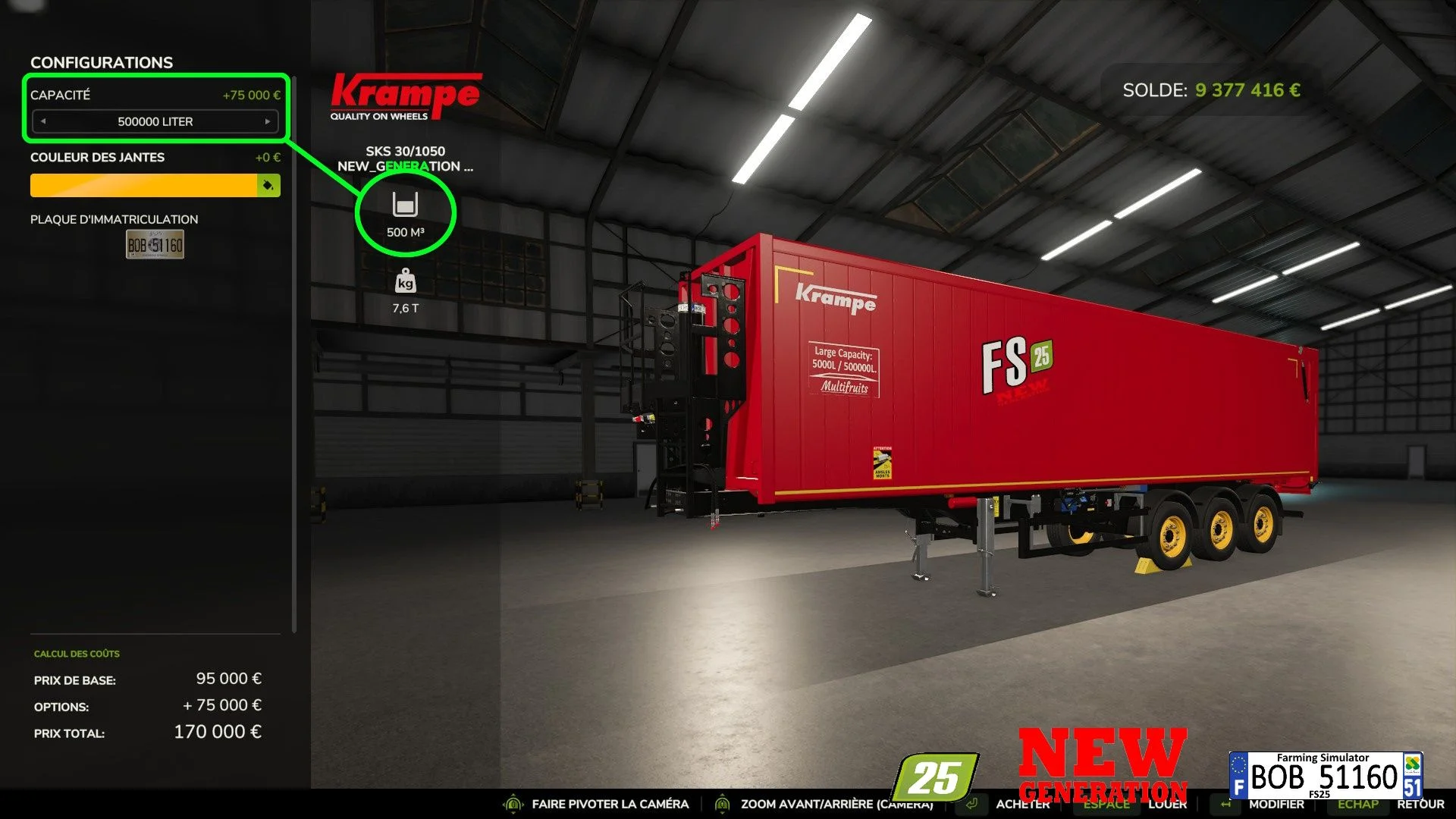 FS25 Krampe SKS 30 150 New Generation V1.0 Trailers Mod FS25 Mod Free Download