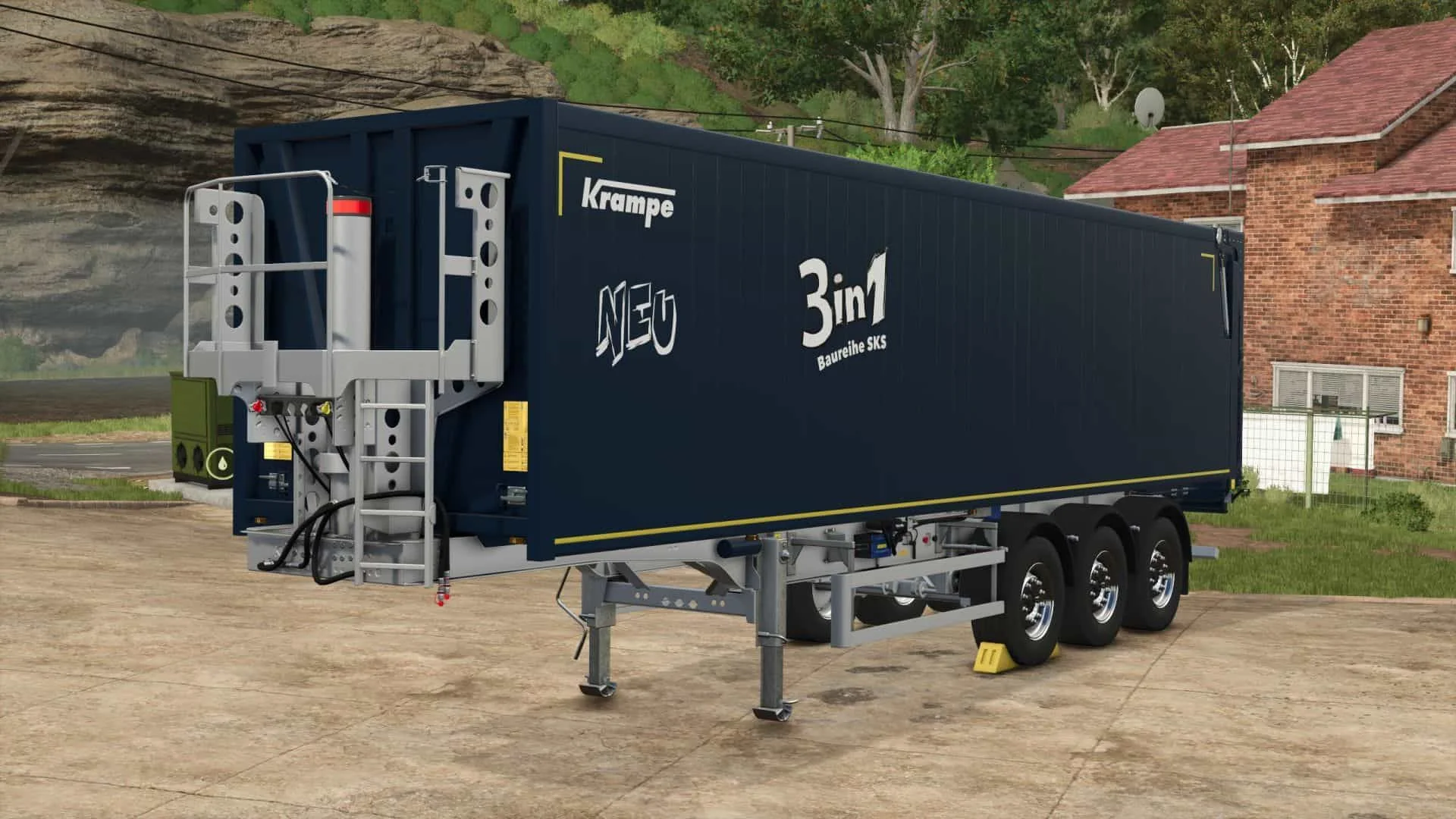 FS25 Krampe SKS 3000 (unrealistic edition) V1.0 Trailers Mod FS25 Mod Free Download