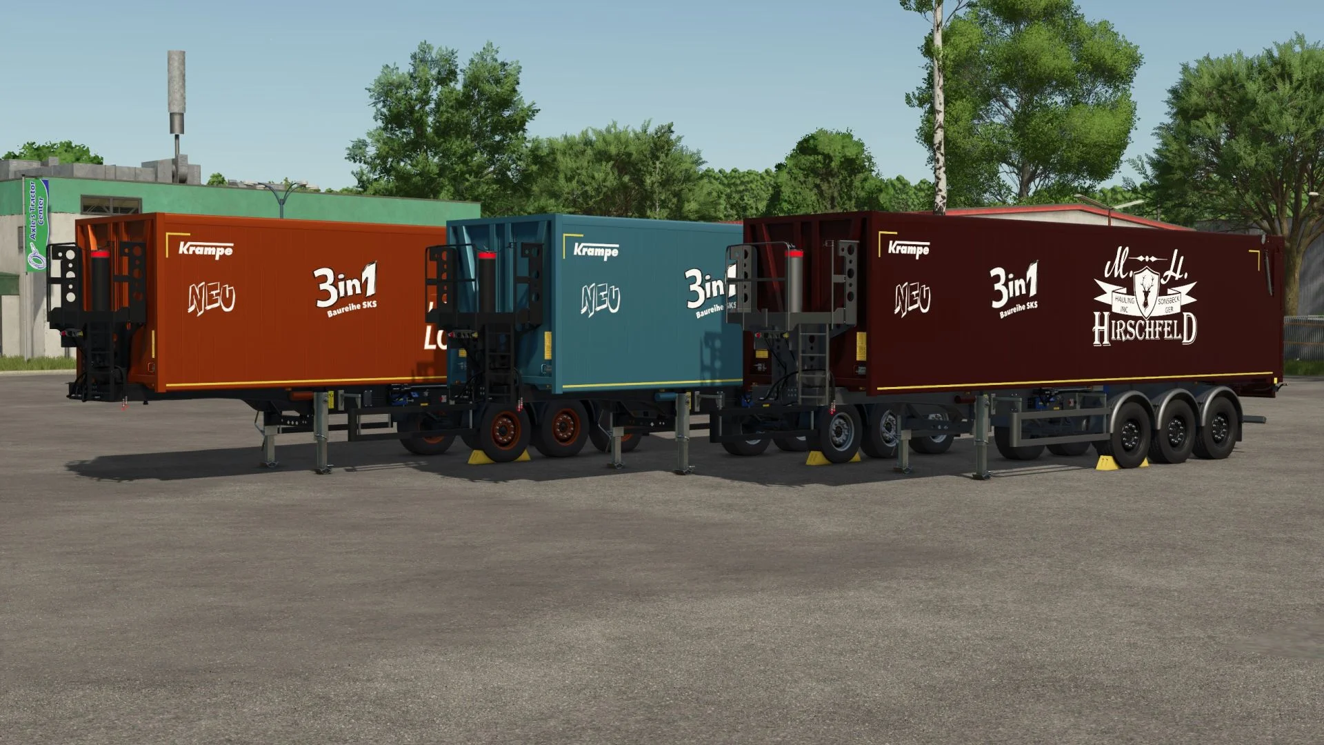 FS25 Krampe SKS 3in1 V1.0 Trailers Mod FS25 Mod Free Download