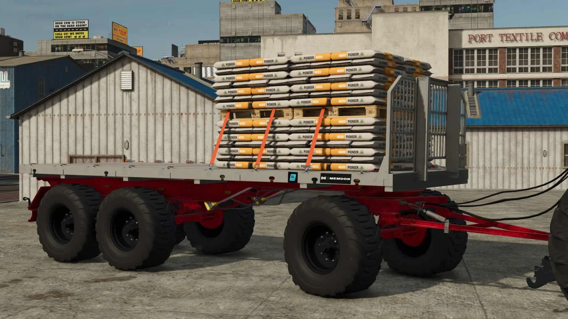 FS25 Kroeger HKD 402 FlatBed AutoLoad v1.0 Trailers Mod FS25 Mod Free Download