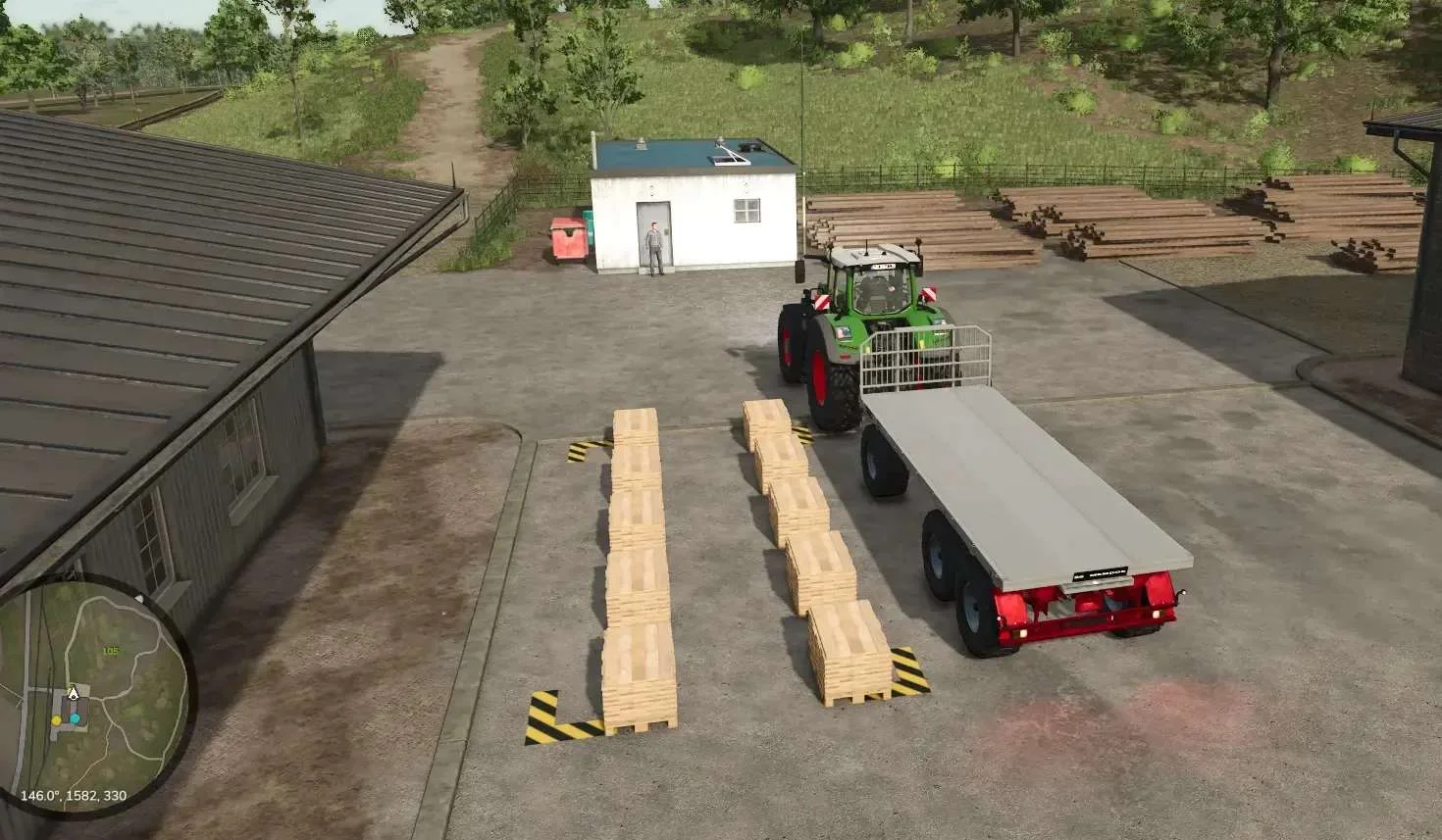 FS25 Kroeger HKD402 FlatBed Autoload v1.2 Trailers Mod FS25 Mod Free Download