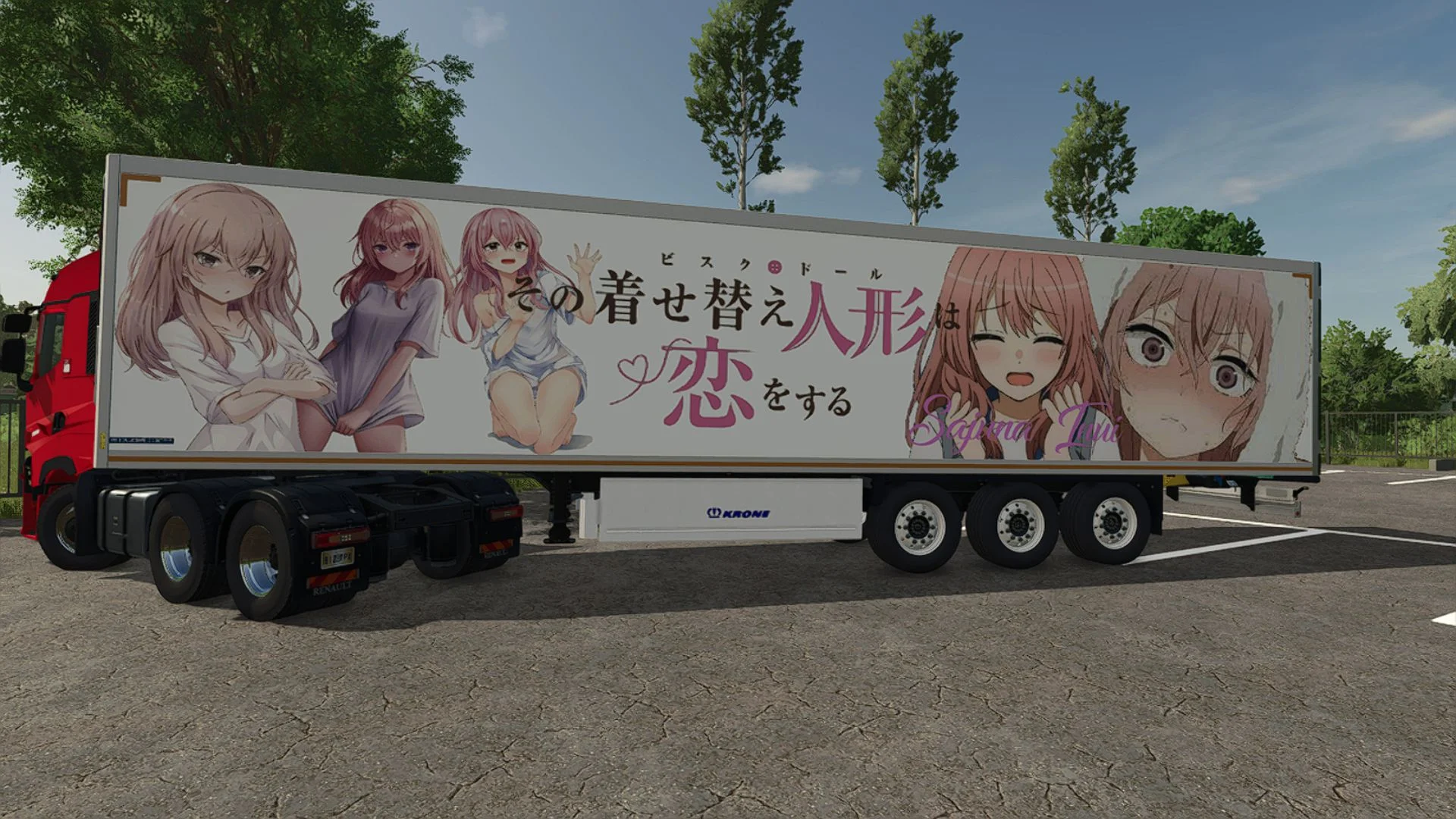 FS25 Krone Cool Liner Anime V1.0 Trailers Mod FS25 Mod Free Download
