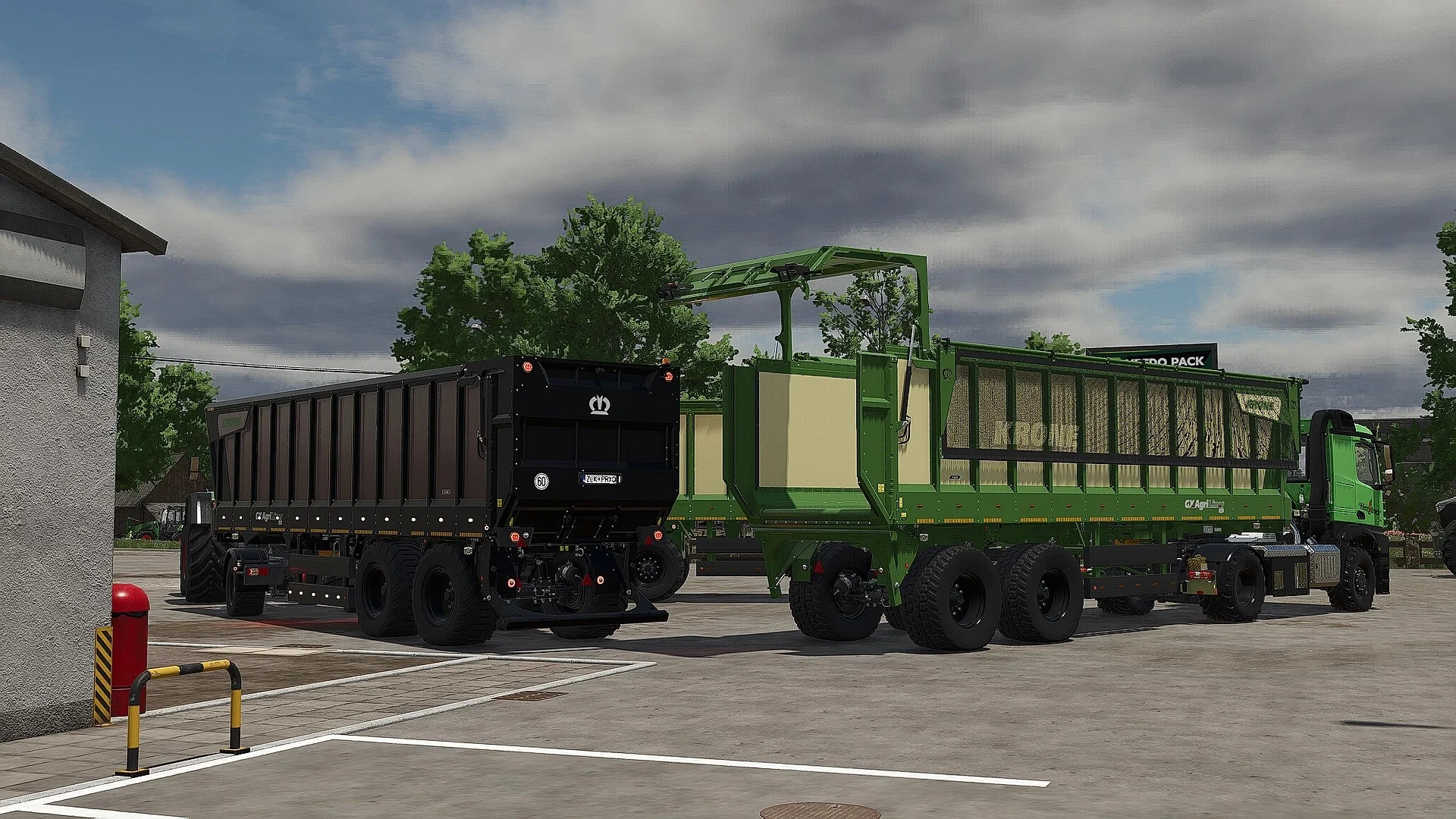 FS25 KRONE GX AgriLiner 520 v1.0.1 Trailers Mod FS25 Mod Free Download