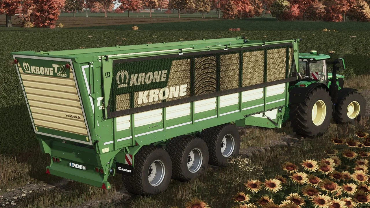 FS25 Krone TX 560 D V1.0.0.2 Trailers Mod FS25 Mod Free Download