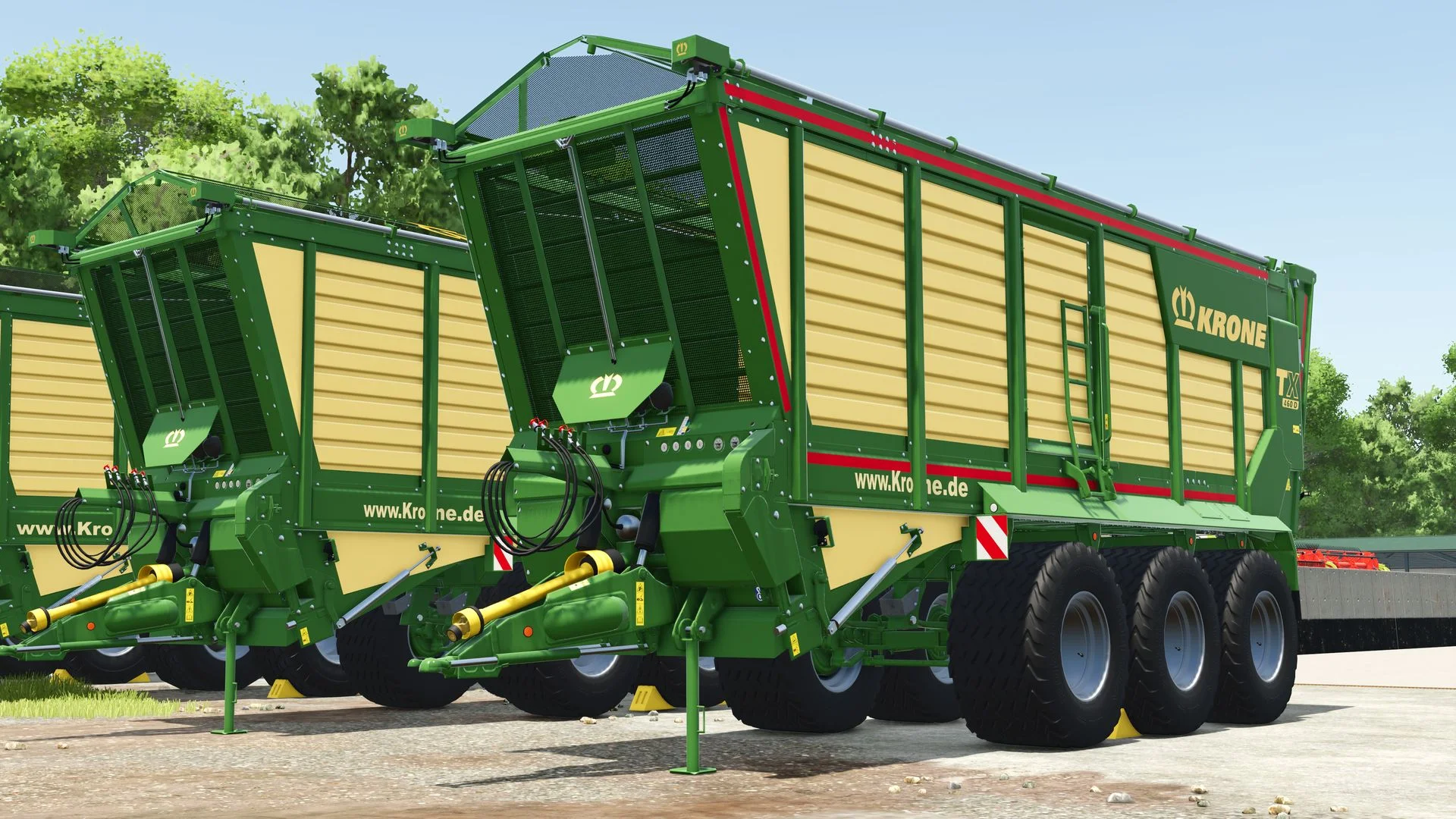 FS25 Krone TX460D V1.0.0.1 Trailers Mod FS25 Mod Free Download