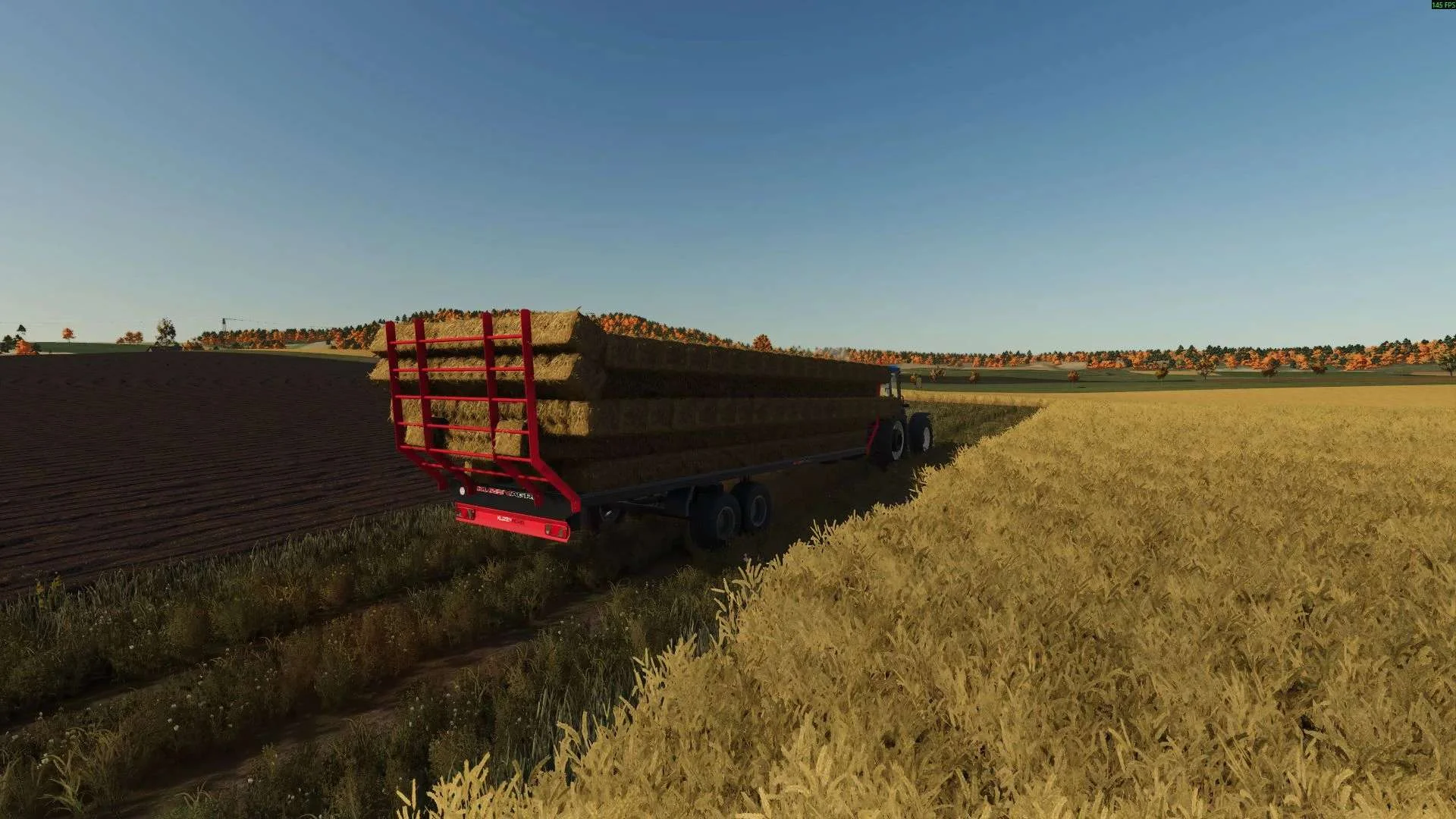 FS25 Kuzey Agro Bale Trailer v1.0 Trailers Mod FS25 Mod Free Download