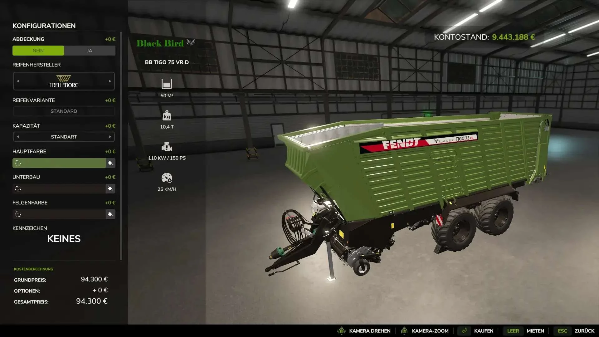 FS25 Ladewagen Fendt Tigo v1.0.0.2 Trailers Mod FS25 Mod Free Download