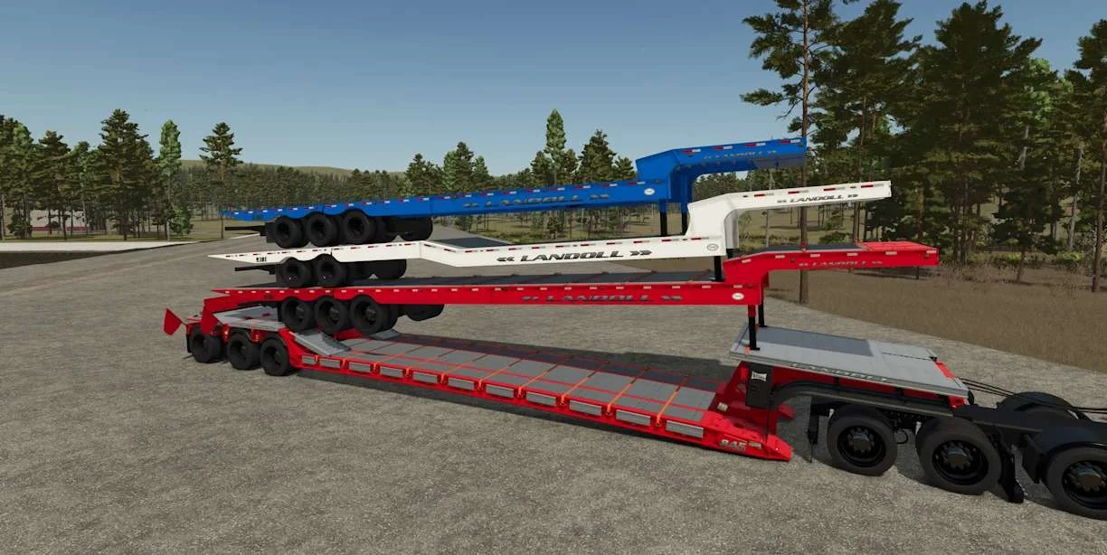FS25 Landoll 845AG Low-Boy v1.0 Trailers Mod FS25 Mod Free Download