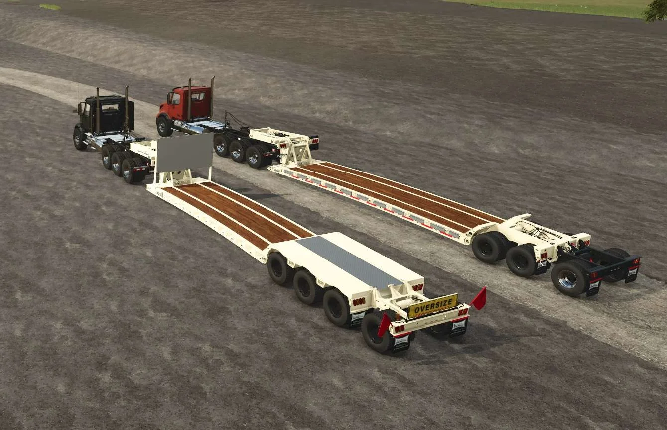 FS25 Landoll 855 Lowboy 55-Ton v1.0 Trailers Mod FS25 Mod Free Download