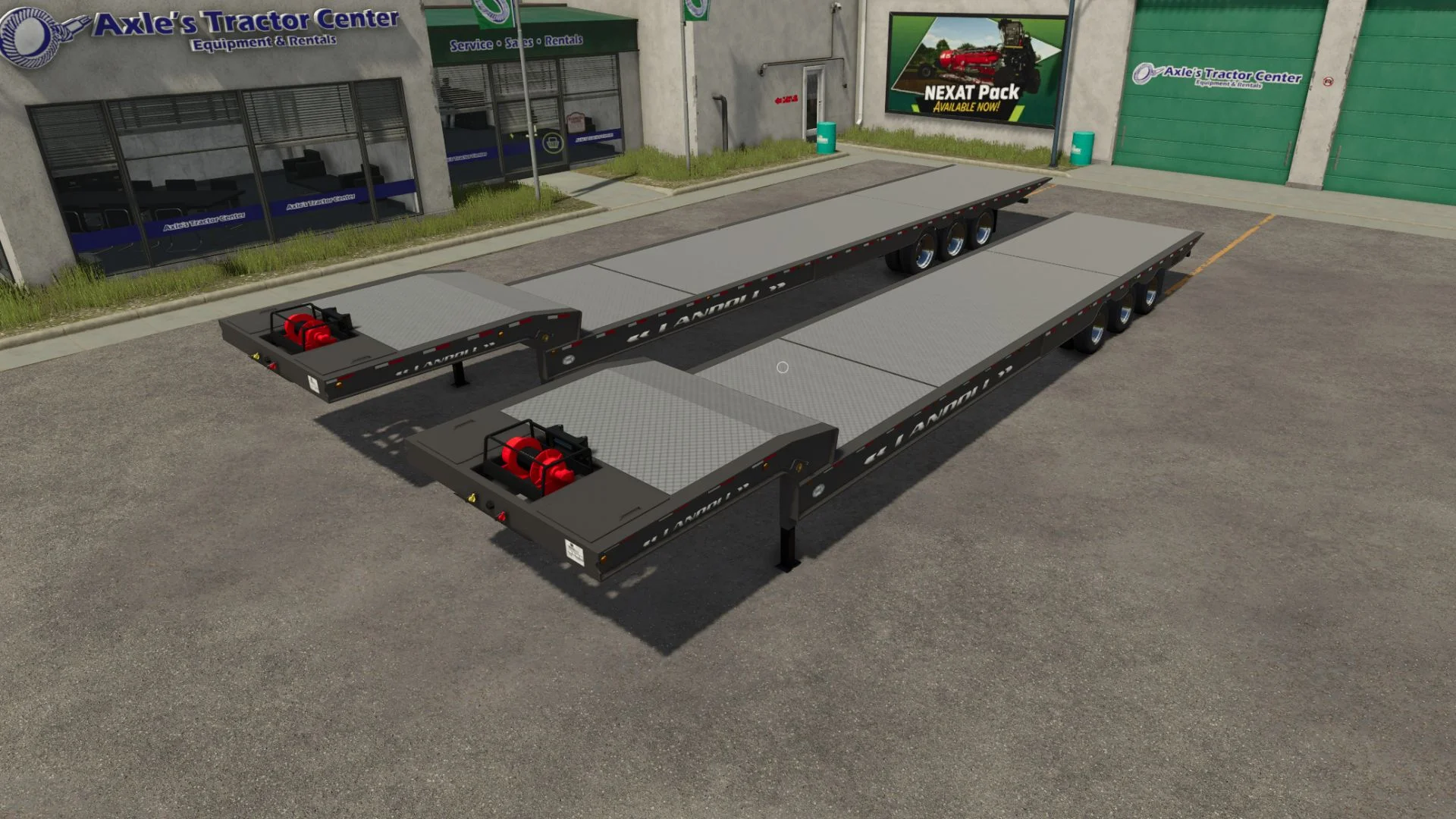 FS25 Landoll 930E & 950E Travel Tail Trailer V1.0 Trailers Mod FS25 Mod Free Download