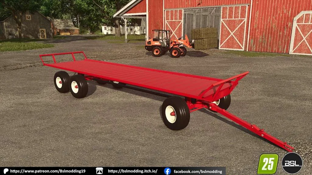 FS25 Lemay bale wagon v1.0 Trailers Mod FS25 Mod Free Download