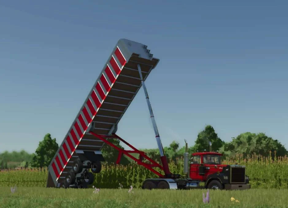 FS25 Lizard frameless end dump v1.0 Trailers Mod FS25 Mod Free Download