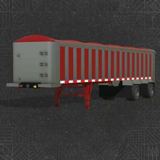 FS25 Lizard Frameless End Dump v1.5 Trailers Mod FS25 Mod Free Download